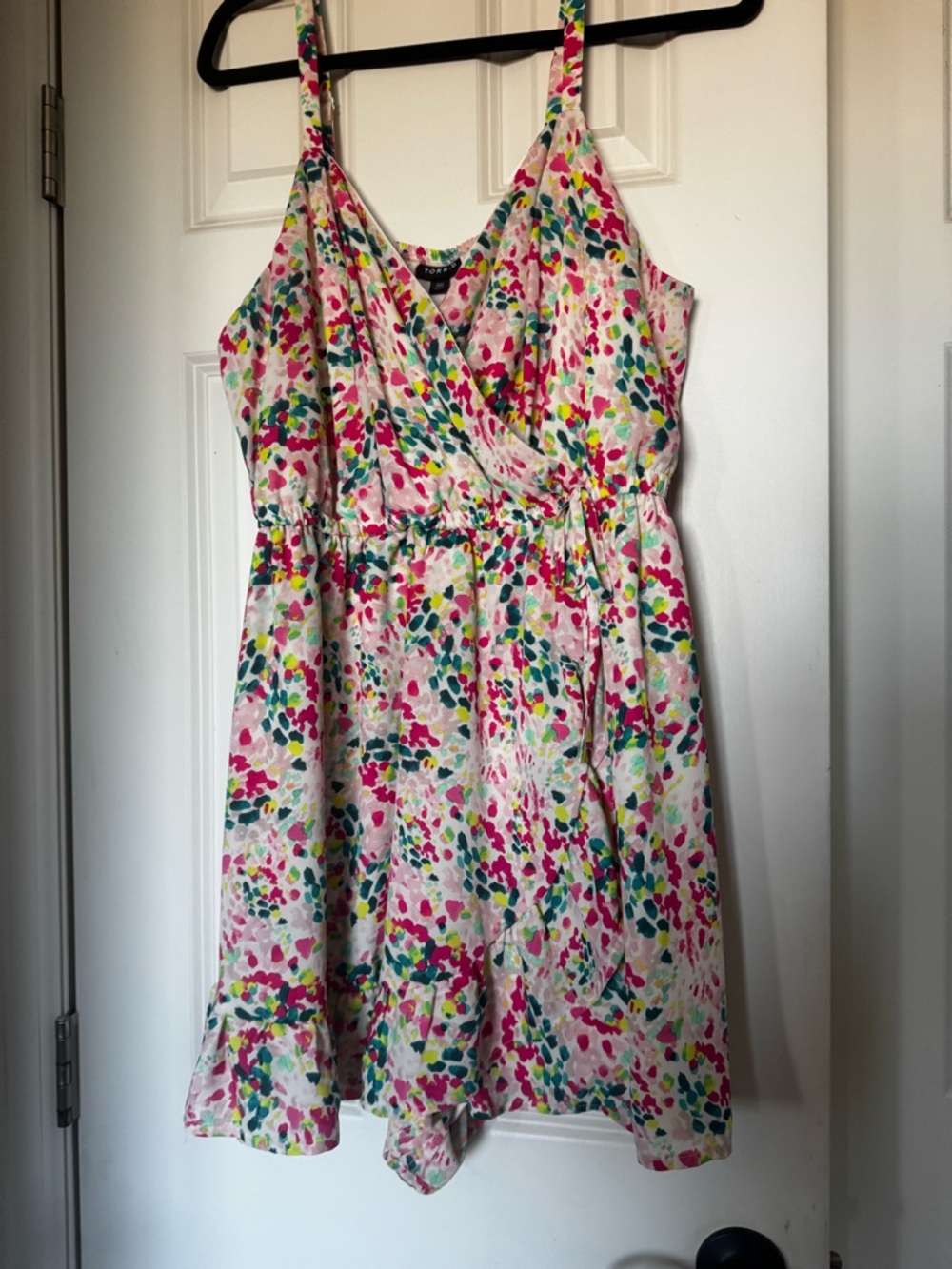 torrid Colorful Romper with Confetti Print